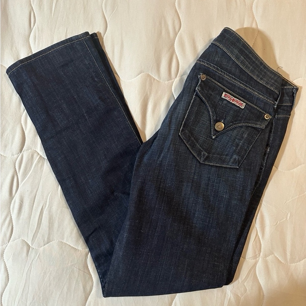 Hudson Boot Cut Dark Blue Denim Jeans Size 26, NWOT